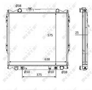 Kylare, motorkylning, toyota land cruiser 90, 1640067120, 1640067121