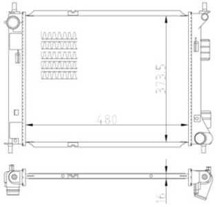 Kylare, motorkylning, hyundai ix20, kia venga, venga hatchback van, 253101P200, 253101P600