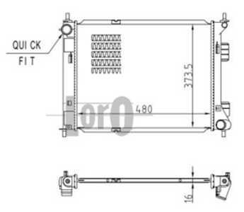 Kylare, motorkylning, hyundai ix20, kia venga, 253101P200