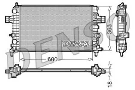 Kylare, motorkylning, opel,vauxhall, 1300266, 13145211