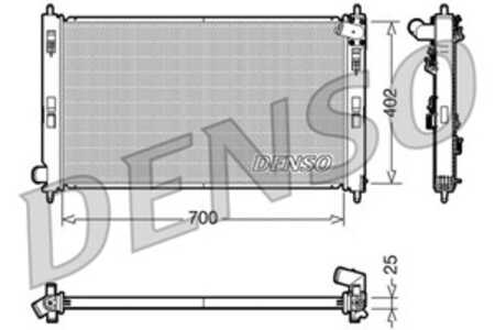 Kylare, motorkylning, citroën c-crosser, c-crosser enterprise, mitsubishi asx, lancer viii, outlander ii, peugeot 4007, 1330T0,