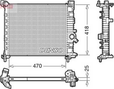 Kylare, motorkylning, opel meriva b minibus,  minivan, vauxhall meriva mk ii, 1300308, 13283247