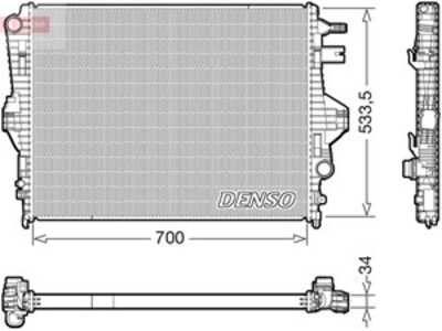 Kylare, motorkylning, porsche cayenne, vw touareg, 7P0121253A, 95810613210