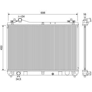 Kylare, motorkylning, suzuki grand vitara ii, 1770065J00, 17700-65J00, 1770065J20, 17700-65-J20