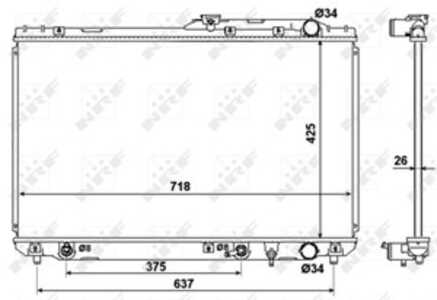 Kylare, motorkylning, lexus es, toyota camry, camry kombi, 1640007030, 1640007040, 1640062090, 1640062100, 1640062110, 16400621