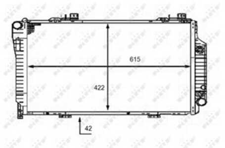 Kylare, motorkylning, mercedes-benz c-klass [w202], c-klass t-model [s202], 2025006403, 2025006403A