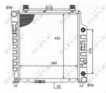 Kylare, motorkylning, mercedes-benz slk [r170], 1705000402, A1705000402