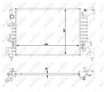 Kylare, motorkylning, chevrolet cobalt, 95460093