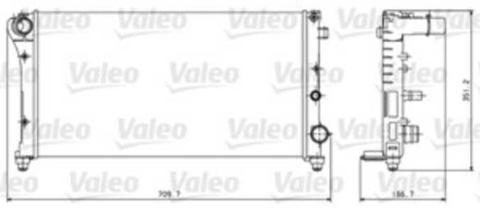 Kylare, motorkylning, fiat panda, panda skåp/halvkombi, 51759806, 51773192, 51773193