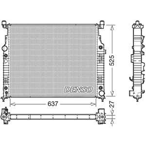 Kylare, motorkylning, mercedes-benz gl-klass [x164], m-klass [w164], r-klass [w251, v251], A2515000703