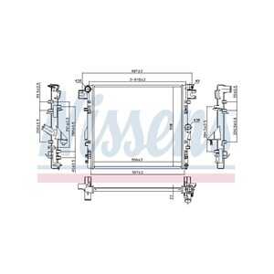 Kylare, motorkylning, jeep wrangler iii, wrangler iv, 55056633AA, 55056633AB, 55056634AB, 68049405AA, 68050144AA, 68143886AA, K