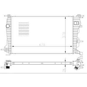 Kylare, motorkylning, renault fluence, 214100068R