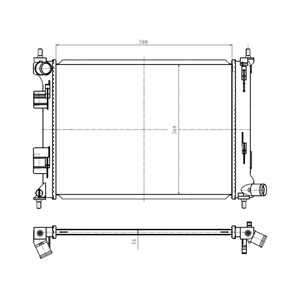 Kylare, motorkylning, hyundai i20 i, 253100U000