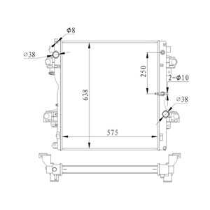 Kylare, motorkylning, toyota land cruiser prado, land cruiser van, 1640020290, 1640030300