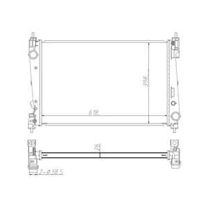 Kylare, motorkylning, fiat bravo ii, doblo buss, doblo cargo, doblo flak/chassi, lancia delta iii, 51808364, 51840476, 51897080