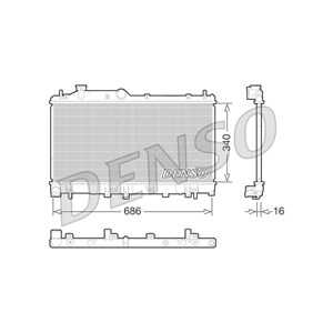 Kylare, motorkylning, subaru legacy v, legacy kombi v, 45119AJ030