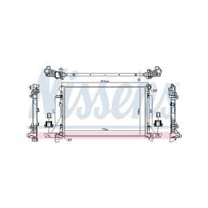 Kylare, motorkylning, renault master buss iii, master flak/chassi iii, 214106556R