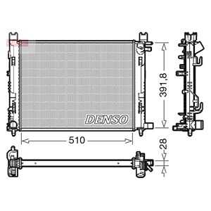Kylare, motorkylning, dacia,renault, 214100078R