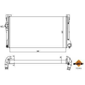 Kylare, motorkylning, fiat idea, idea van, punto, punto skåp/halvkombi, lancia musa, ypsilon, 51700805, 51733001