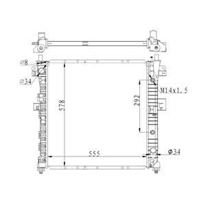 Kylare, motorkylning, ssangyong kyron, 2131009251, 2131009252, 2131009253