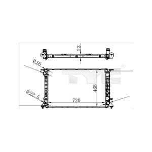 Kylare, motorkylning, audi, 4G0121251B, 8K0121251H