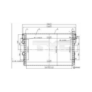 Kylare, motorkylning, iveco daily buss iv, daily flak/chassi iv, daily flak/chassi v, daily skåp iv, daily skåp v, 504152995, 5