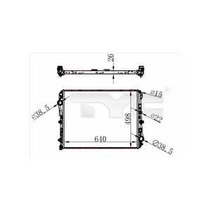 Kylare, motorkylning, mercedes-benz, 0995007100, A0995007100