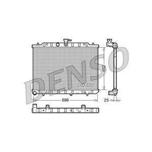 Kylare, motorkylning, nissan x-trail ii, 21400JG700, 21400JG80A