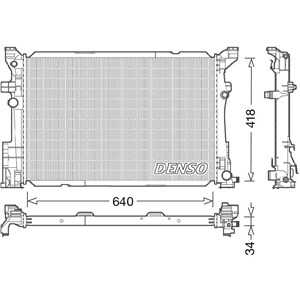 Kylare, motorkylning, mercedes-benz, 214105DC0A, 2465001403, A2465001403