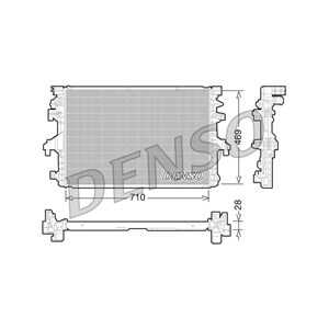 Kylare, motorkylning, vw multivan t5, transporter t5 buss, transporter t5 flak/chassi, transporter t5 skåp, 7E0121253A