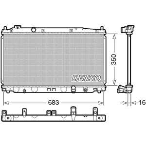 Kylare, motorkylning, honda jazz iii, 19010RB0004, 19010RB0E91, DRM46040