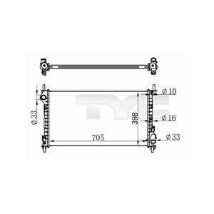 Kylare, motorkylning, ford tourneo connect, transit connect, 1365996, 2T148005CC, 2T14-8005-CC, 2T148005FA, 2T14-8005-FA, 2T148