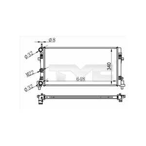 Kylare, motorkylning, seat ibiza v, skoda fabia iv, vw polo vi, 2Q0121253