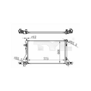 Kylare, motorkylning, nissan,opel,renault, 2140000Q2B, 2140000Q2D, 2140000Q2F, 2140000Q4K, 214005447R, 2141000Q0G, 214106091R, 