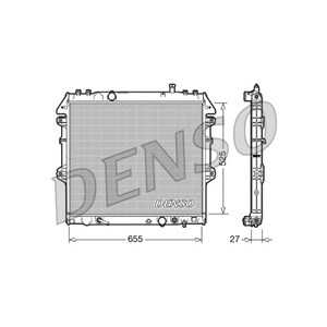 Kylare, motorkylning, toyota hilux pick-up vii, 164000L150, 164000L340