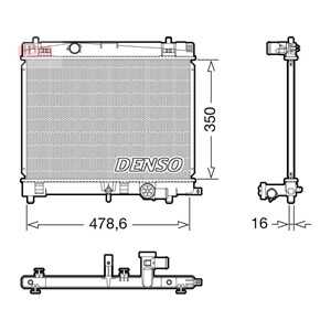 Kylare, motorkylning, toyota yaris, 164000Y010, 164000Y020