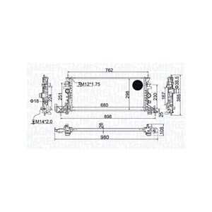 Kylare, motorkylning, opel astra k, astra k sports tourer, 13453906, 13453907, 39055162, 39109107, 39109109, 39185891, 39185893