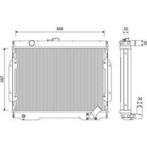 Kylare, motorkylning, mitsubishi l200, MB356390