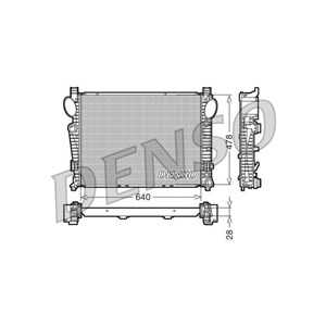 Kylare, motorkylning, mercedes-benz s-klass [w220, w221, v221], 2205001403, 2205002403