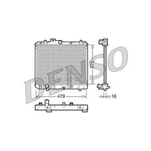 Kylare, motorkylning, suzuki splash, 1770073KA0, 1770073KC0, 4709362, 93194257