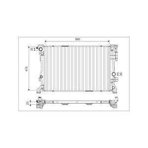 Kylare, motorkylning, infiniti,mercedes-benz, 214105DB0A, 21410-5DB0A, 2465001303, A2465001303