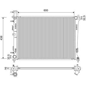 Kylare, motorkylning, kia cerato koup ii, cerato sedan ii, 253101M100, 25310-1M100, 253101M150, 25310-1M150, 253101M320, 25310-