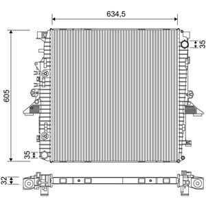 Kylare, motorkylning, land rover discovery iii, range rover sport i, LR021777, PCC500040, PCC500041, PCC500092, PCC500093, PCC5