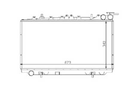 Kylare, motorkylning, nissan primera, primera hatchback, 21410-72J00