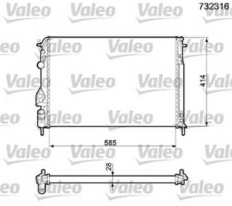 Kylare, motorkylning, renault, 7700425842