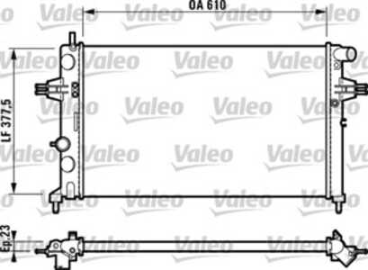 Kylare, motorkylning, opel astra g halvkombi, 1300189, OPELRAR003