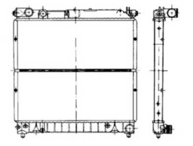 Kylare, motorkylning, suzuki vitara, vitara cabrio, 1770086CB0, 2227172, 2227738, 34112227172, 34112227738, 45022S10A00, 45022S