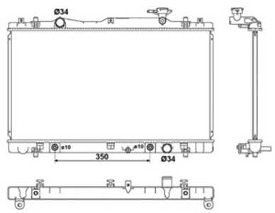 Kylare, motorkylning, suzuki kizashi, 17700-57L10, 17700-57L30