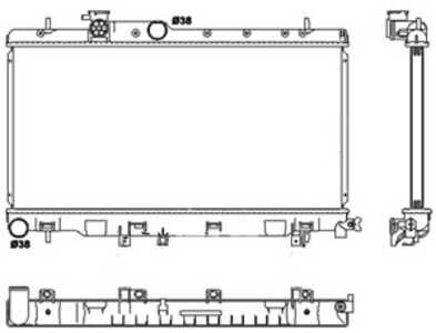 Kylare, motorkylning, subaru impreza kombi, impreza sedan, 45111FE080, 45111FE081, 45119FE030