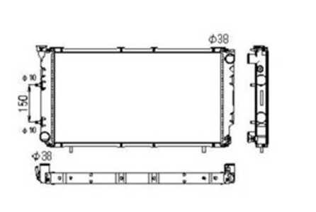 Kylare, motorkylning, subaru legacy i, legacy kombi i, 45199AA090, 45199AA120, 45199AA200, 5513074R00, 5513088R00